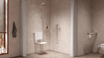 Ein barrierefreies Badezimmer